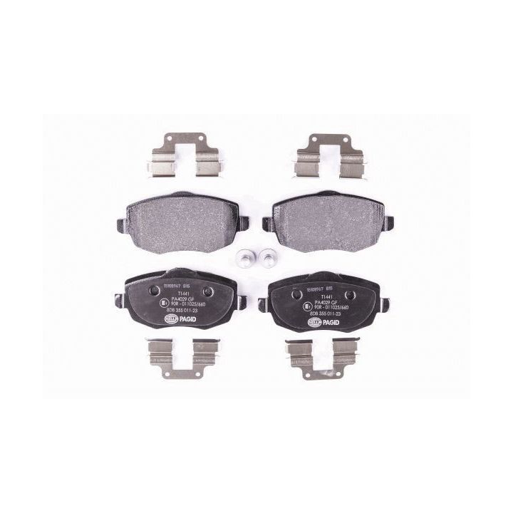 Stabdžių trinkelių rinkinys, diskinis stabdys HELLA 8DB 355 011-231