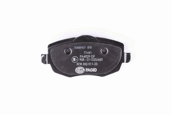 Stabdžių trinkelių rinkinys, diskinis stabdys HELLA 8DB 355 011-231