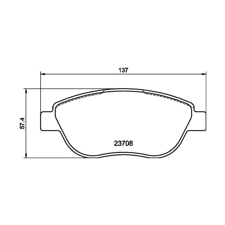 Stabdžių trinkelių rinkinys, diskinis stabdys HELLA 8DB 355 011-331