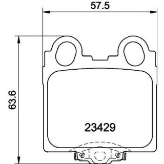 Stabdžių trinkelių rinkinys, diskinis stabdys HELLA 8DB 355 011-591