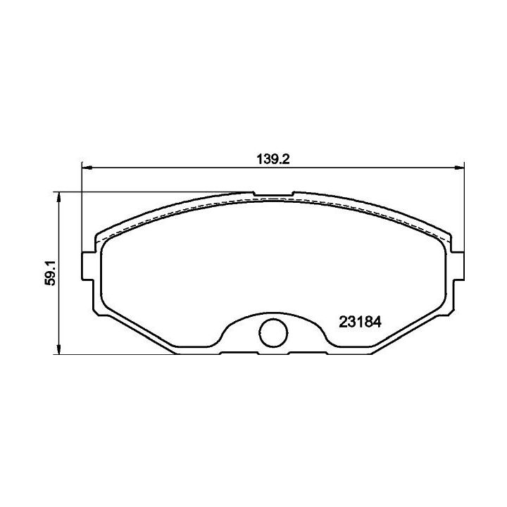 Stabdžių trinkelių rinkinys, diskinis stabdys HELLA 8DB 355 011-631
