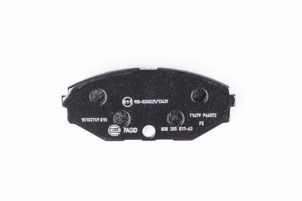 Stabdžių trinkelių rinkinys, diskinis stabdys HELLA 8DB 355 011-631