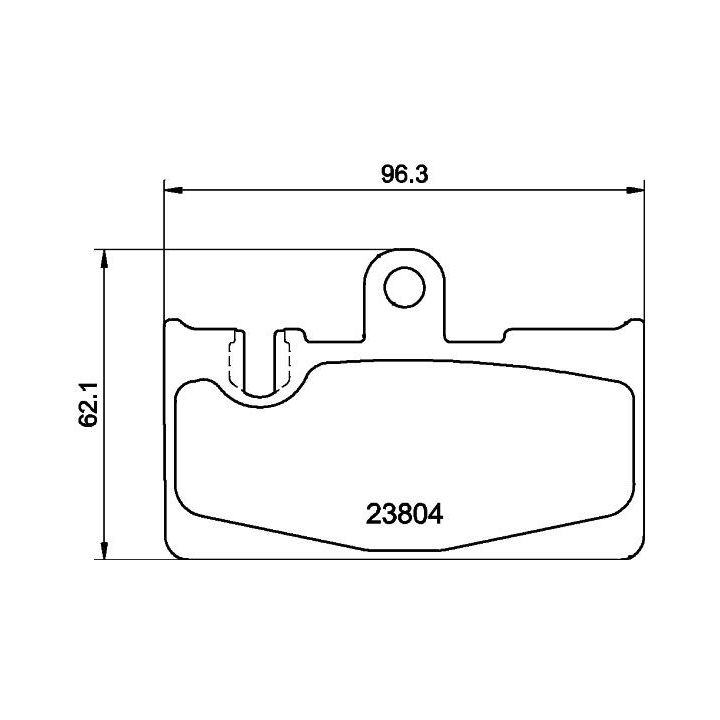Stabdžių trinkelių rinkinys, diskinis stabdys HELLA 8DB 355 011-661