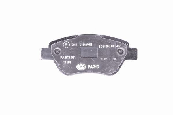 Stabdžių trinkelių rinkinys, diskinis stabdys HELLA 8DB 355 011-871