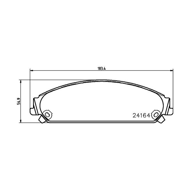 Stabdžių trinkelių rinkinys, diskinis stabdys HELLA 8DB 355 011-891