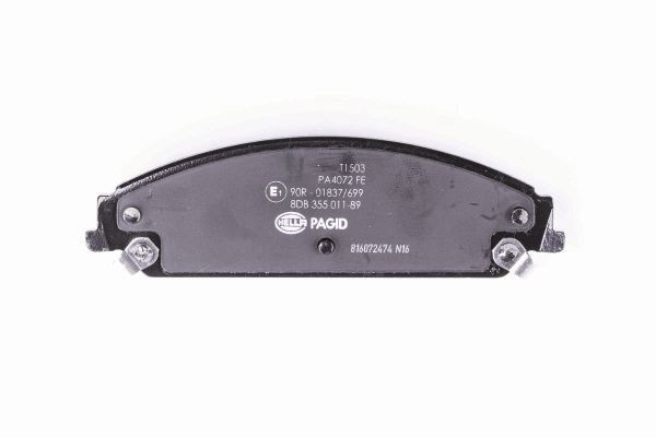 Stabdžių trinkelių rinkinys, diskinis stabdys HELLA 8DB 355 011-891