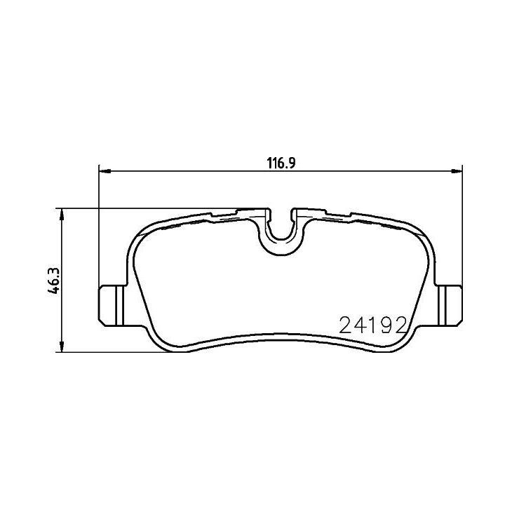 Stabdžių trinkelių rinkinys, diskinis stabdys HELLA 8DB 355 011-981