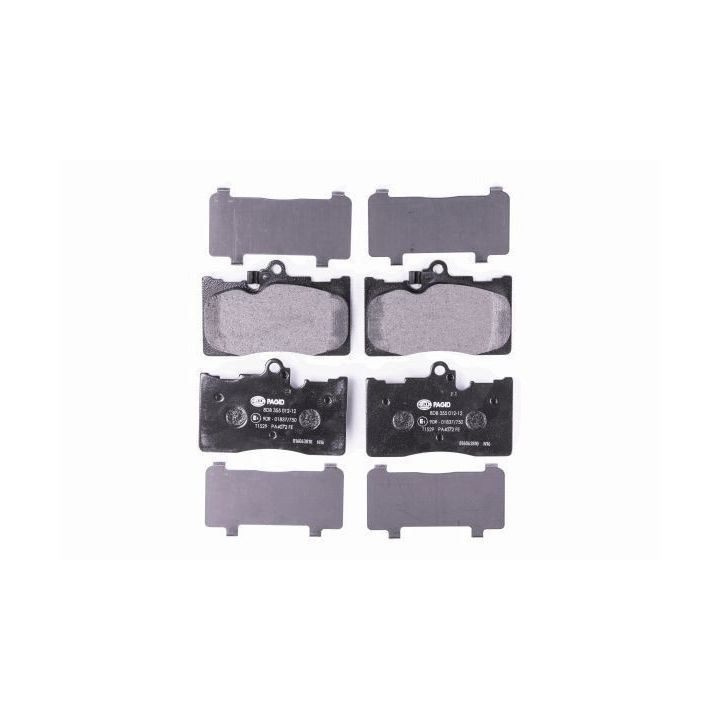 Stabdžių trinkelių rinkinys, diskinis stabdys HELLA 8DB 355 012-121