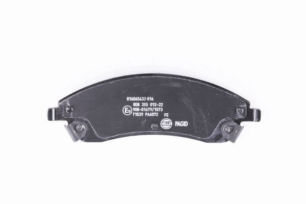 Stabdžių trinkelių rinkinys, diskinis stabdys HELLA 8DB 355 012-221