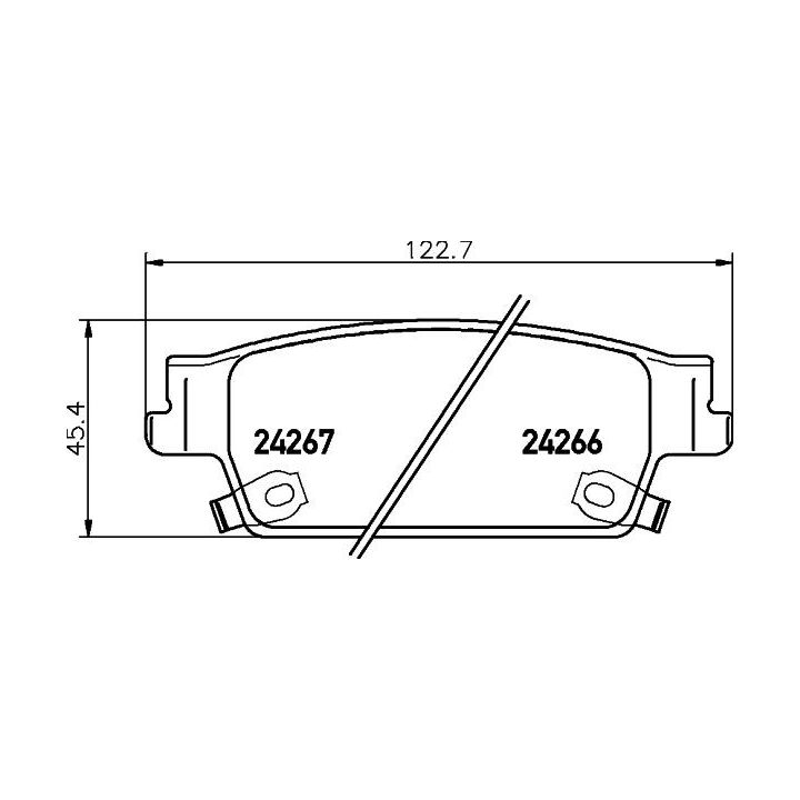 Stabdžių trinkelių rinkinys, diskinis stabdys HELLA 8DB 355 012-231
