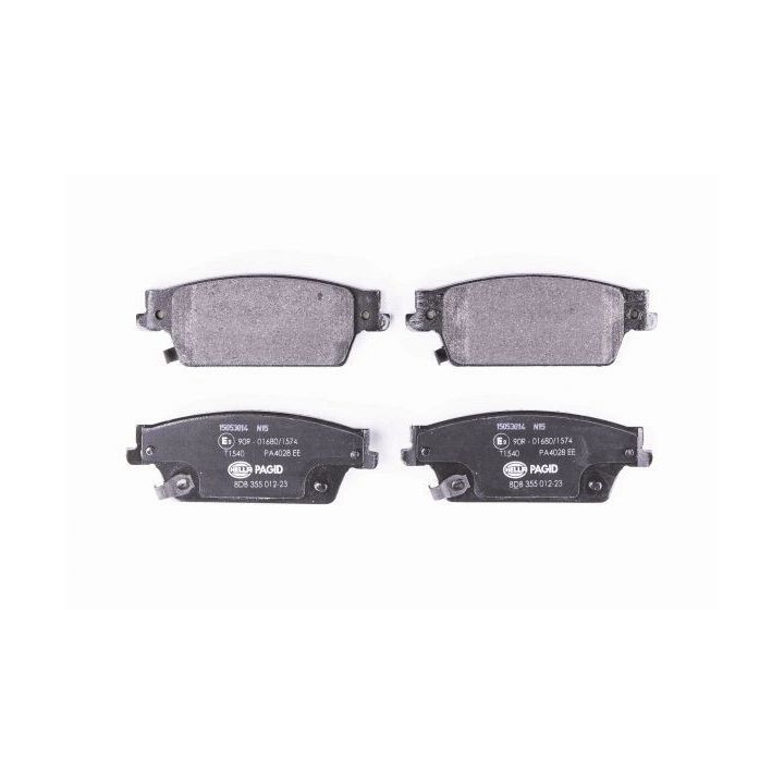 Stabdžių trinkelių rinkinys, diskinis stabdys HELLA 8DB 355 012-231