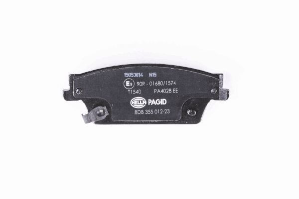 Stabdžių trinkelių rinkinys, diskinis stabdys HELLA 8DB 355 012-231