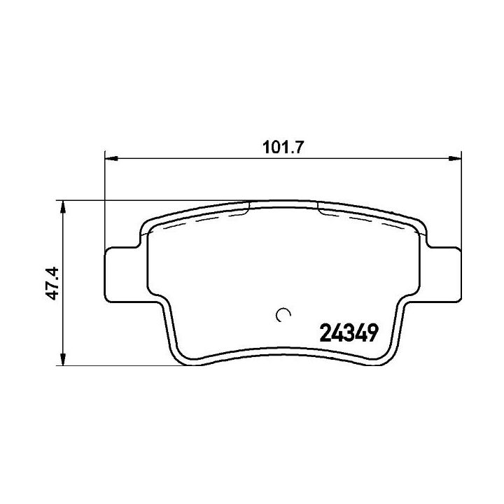 Stabdžių trinkelių rinkinys, diskinis stabdys HELLA 8DB 355 012-391