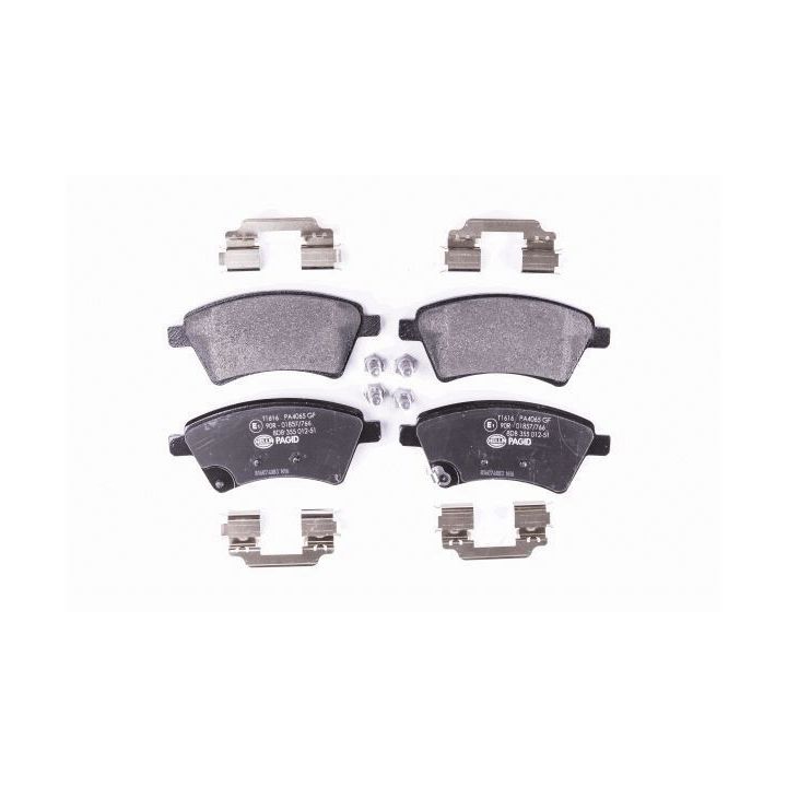 Stabdžių trinkelių rinkinys, diskinis stabdys HELLA 8DB 355 012-511