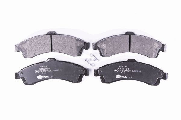 Stabdžių trinkelių rinkinys, diskinis stabdys HELLA 8DB 355 012-811