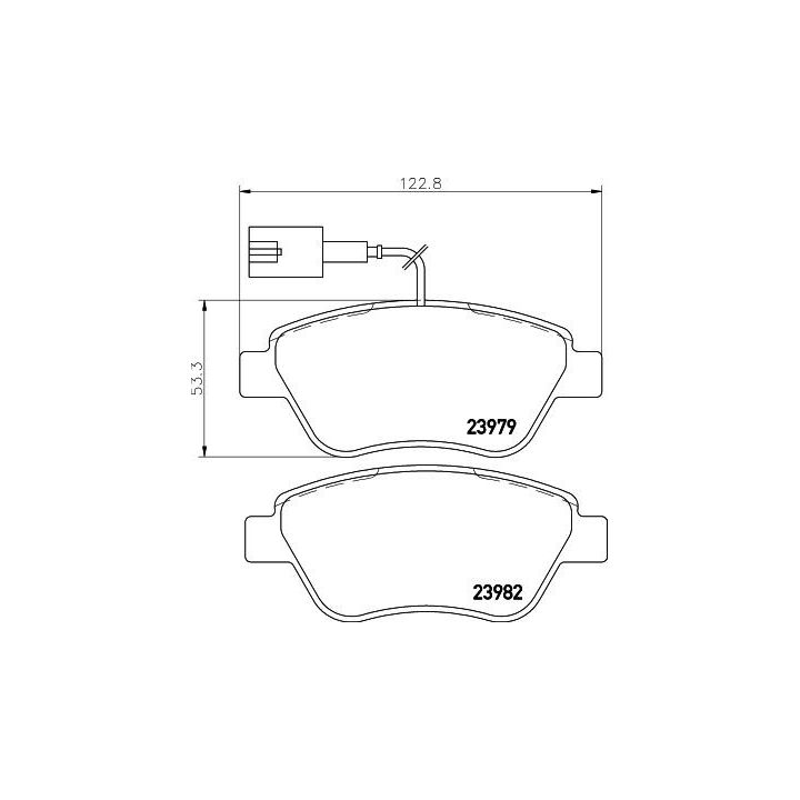 Stabdžių trinkelių rinkinys, diskinis stabdys HELLA 8DB 355 012-841