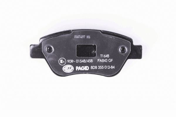 Stabdžių trinkelių rinkinys, diskinis stabdys HELLA 8DB 355 012-841