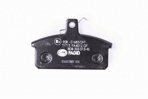 Stabdžių trinkelių rinkinys, diskinis stabdys HELLA 8DB 355 013-451