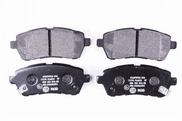 Stabdžių trinkelių rinkinys, diskinis stabdys HELLA 8DB 355 014-001