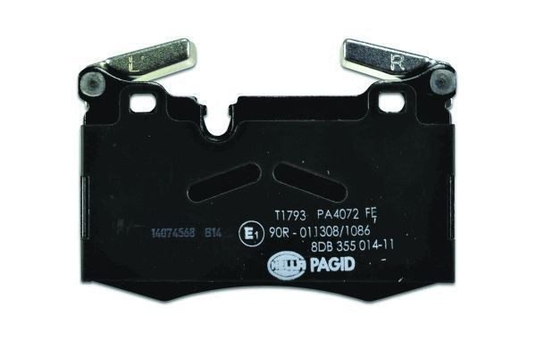 Stabdžių trinkelių rinkinys, diskinis stabdys HELLA 8DB 355 014-111