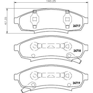 Stabdžių trinkelių rinkinys, diskinis stabdys HELLA 8DB 355 014-281