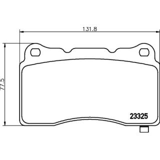 Stabdžių trinkelių rinkinys, diskinis stabdys HELLA 8DB 355 014-451
