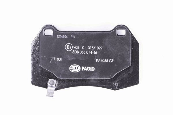 Stabdžių trinkelių rinkinys, diskinis stabdys HELLA 8DB 355 014-461