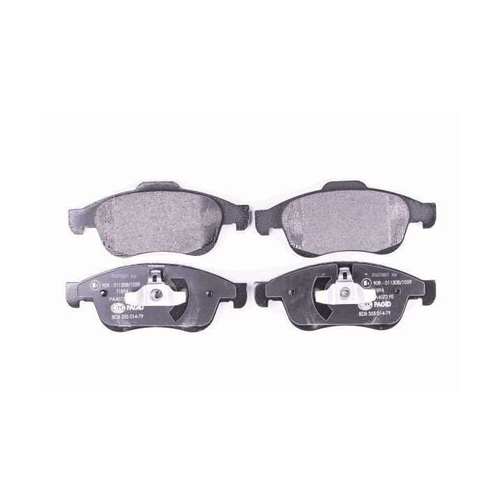 Stabdžių trinkelių rinkinys, diskinis stabdys HELLA 8DB 355 014-791