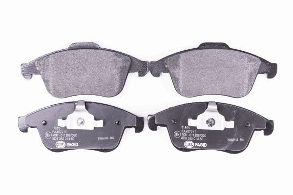 Stabdžių trinkelių rinkinys, diskinis stabdys HELLA 8DB 355 014-801