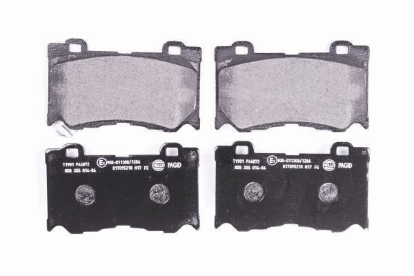 Stabdžių trinkelių rinkinys, diskinis stabdys HELLA 8DB 355 014-841