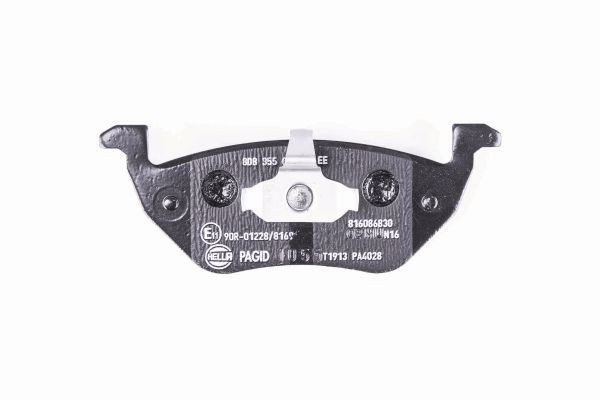 Stabdžių trinkelių rinkinys, diskinis stabdys HELLA 8DB 355 014-951