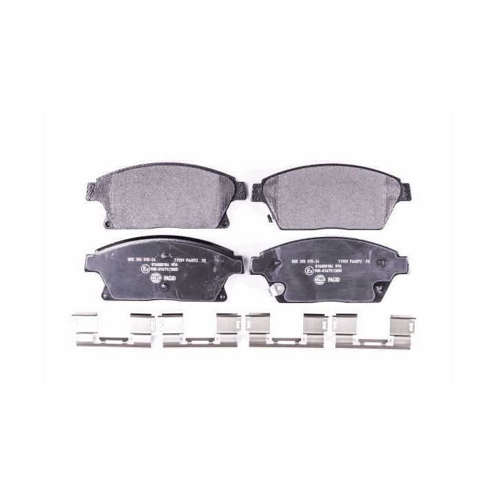 Stabdžių trinkelių rinkinys, diskinis stabdys HELLA 8DB 355 015-241