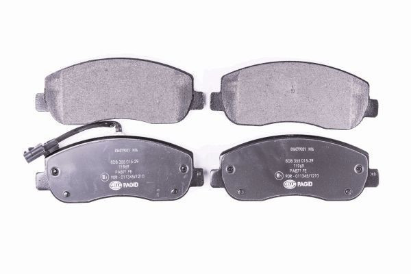 Stabdžių trinkelių rinkinys, diskinis stabdys HELLA 8DB 355 015-291