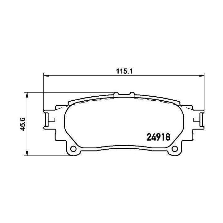 Stabdžių trinkelių rinkinys, diskinis stabdys HELLA 8DB 355 015-371