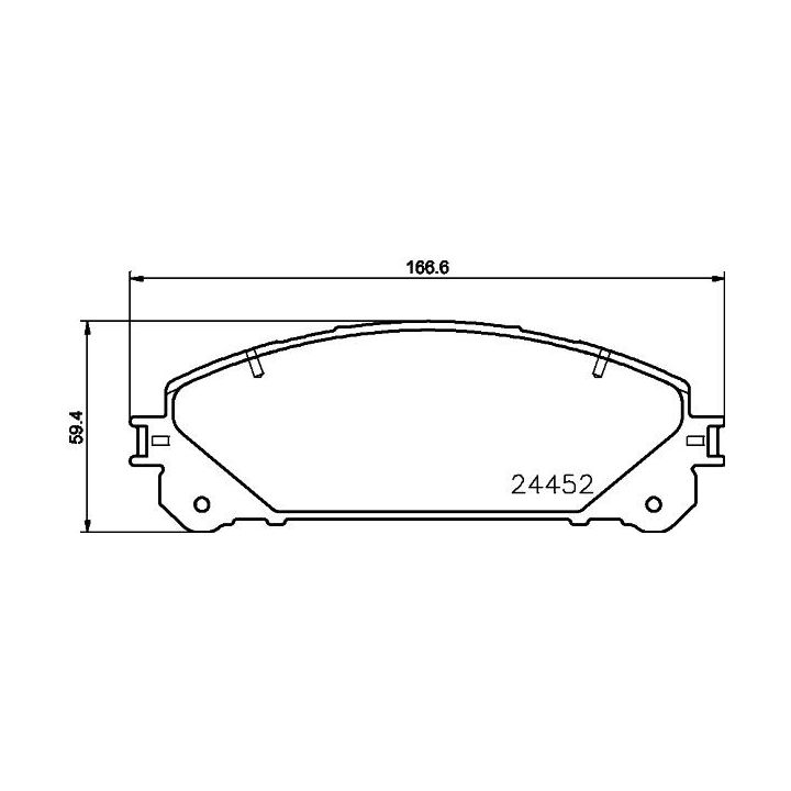 Stabdžių trinkelių rinkinys, diskinis stabdys HELLA 8DB 355 015-461