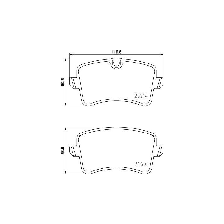 Stabdžių trinkelių rinkinys, diskinis stabdys HELLA 8DB 355 016-001