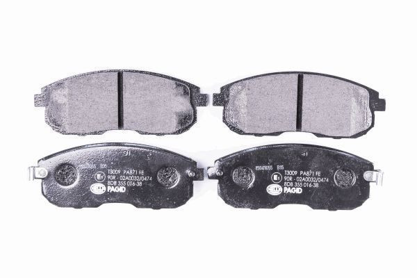 Stabdžių trinkelių rinkinys, diskinis stabdys HELLA 8DB 355 016-381