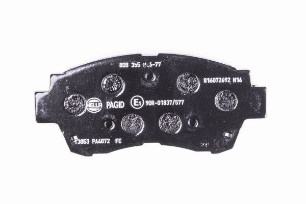 Stabdžių trinkelių rinkinys, diskinis stabdys HELLA 8DB 355 016-771