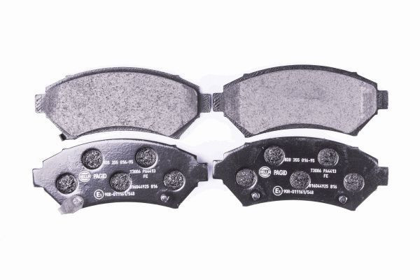 Stabdžių trinkelių rinkinys, diskinis stabdys HELLA 8DB 355 016-951