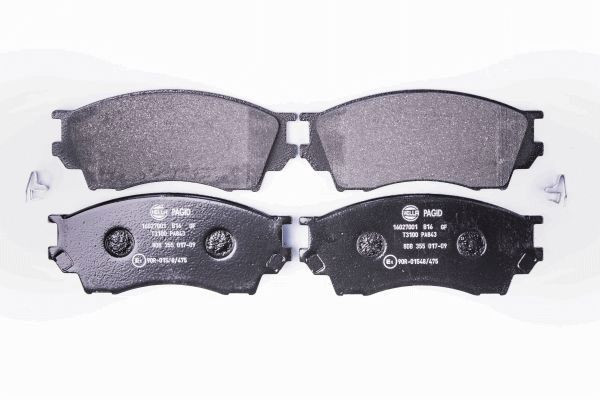 Stabdžių trinkelių rinkinys, diskinis stabdys HELLA 8DB 355 017-091