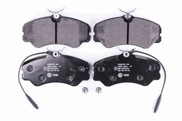 Stabdžių trinkelių rinkinys, diskinis stabdys HELLA 8DB 355 017-841