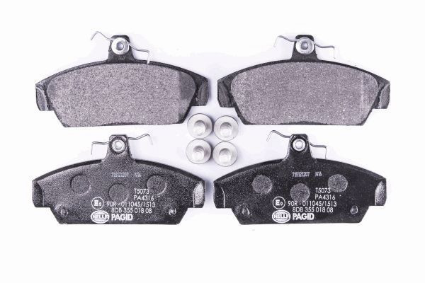 Stabdžių trinkelių rinkinys, diskinis stabdys HELLA 8DB 355 018-081