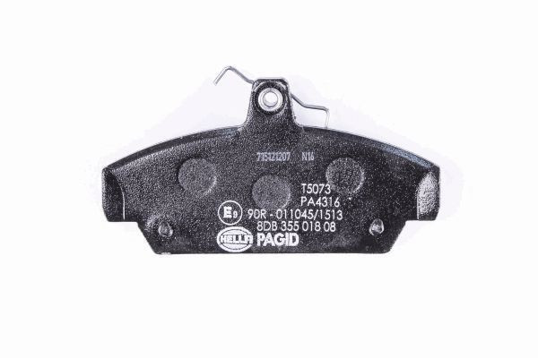 Stabdžių trinkelių rinkinys, diskinis stabdys HELLA 8DB 355 018-081