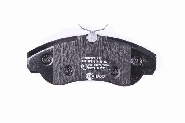 Stabdžių trinkelių rinkinys, diskinis stabdys HELLA 8DB 355 018-151