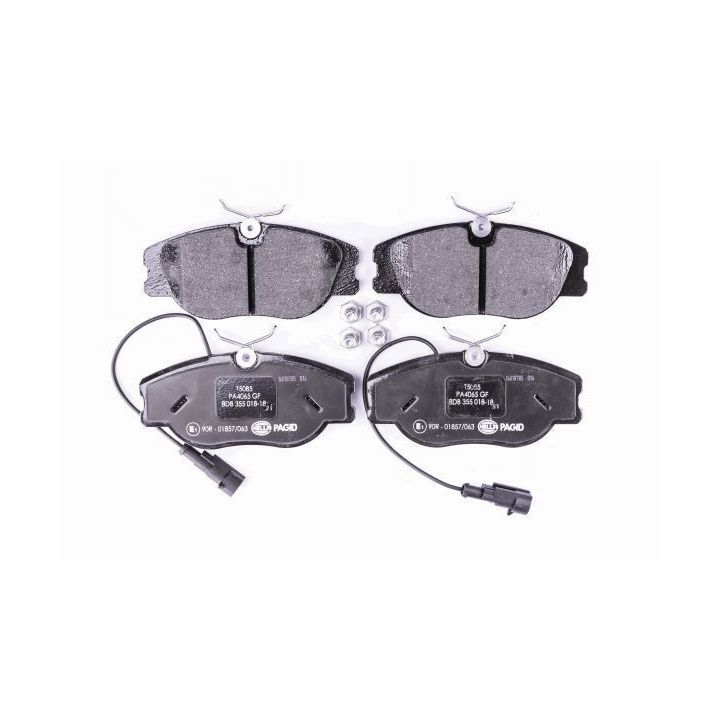 Stabdžių trinkelių rinkinys, diskinis stabdys HELLA 8DB 355 018-181