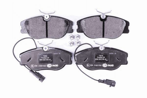 Stabdžių trinkelių rinkinys, diskinis stabdys HELLA 8DB 355 018-181