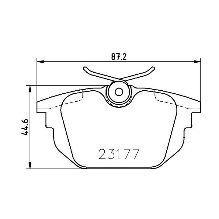 Stabdžių trinkelių rinkinys, diskinis stabdys HELLA 8DB 355 018-371