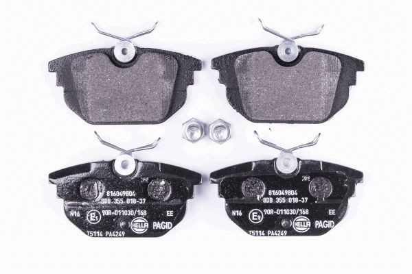 Stabdžių trinkelių rinkinys, diskinis stabdys HELLA 8DB 355 018-371