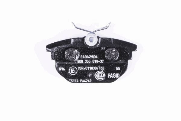 Stabdžių trinkelių rinkinys, diskinis stabdys HELLA 8DB 355 018-371