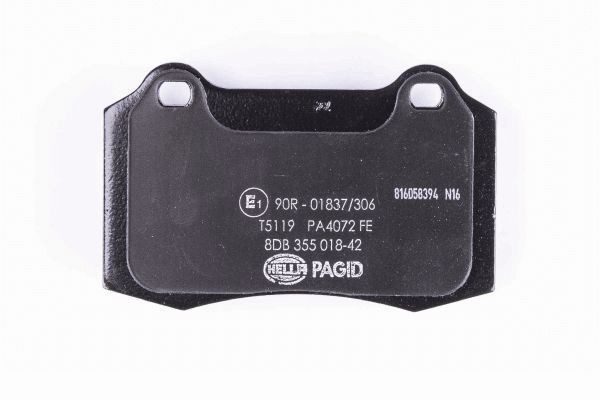 Stabdžių trinkelių rinkinys, diskinis stabdys HELLA 8DB 355 018-421